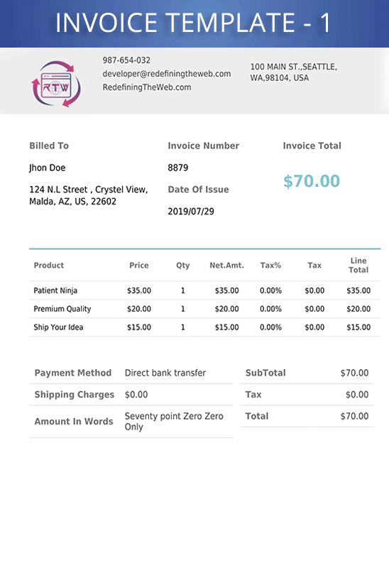 WooCommerce PDF Invoice & Packing Slip with Credit Note - 2